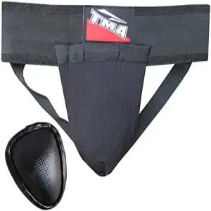 TMA 메탈 사타구니 가드 레이스 업 프로텍터 MMA 컵 복싱 압도 무에타이 스틸 언