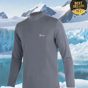 남성 스포츠 티셔츠 기능성 반목 여름 남성 냉감 긴 팔 티 작업복 등산복 스트레치 데일리 스판 골프 쿨링