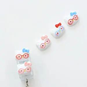 키캡키링 만들기 키보드 파츠 안경 고양이 B3