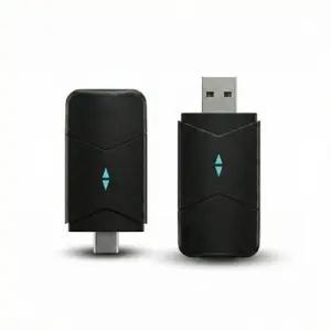 초소형 안드로이드 오토 동글이 무선 카플레이 동글 2in1 내비게이션 미러링 c타입 usb 겸용