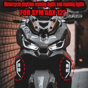 SYM ADX 125 오토바이 4 렌즈 스포트라이트 주간 러닝 및 수정 액세서리