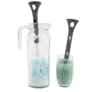 세워 건조 보관 실리콘 스탠드 브러쉬 텀블러 우유병솔 젖병세정 세척력 보틀닦기