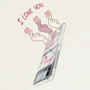 핸드폰케이스 HL 투명하드케이스 No2 갤럭시Z플립3 F711