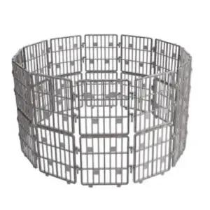 강아지집 푸르미 매직 울타리 팬스 다크그레이 24P