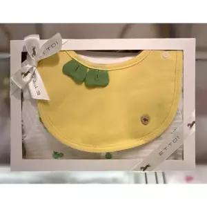 [에뜨와](의정부점) (출산백일선물)데니반소바디수트X턱받이세트 (07T084201S1)