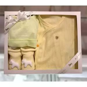 [에뜨와](의정부점) (말띠출산선물)에반 배내수트X모자X양말세트 (엘로우) (07T076003S1)