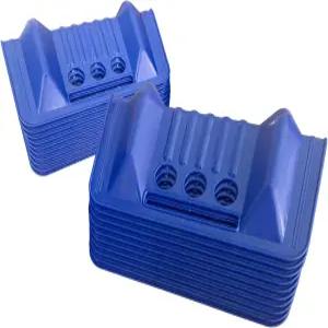 20팩 플랫베드 엣지 프로텍터 플라스틱 V자형 타이 다운 스트랩 코너 헤비 듀티 화물용 및 보호하기 위해