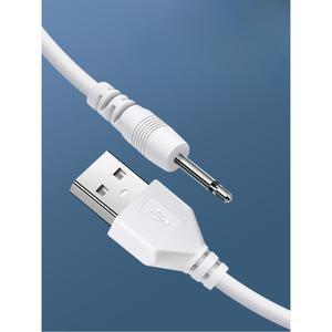 USB 전원 충전 코드 충전식 마사지기용 2.5mm 교체용 DC 충전기 어댑터 고속 케이블