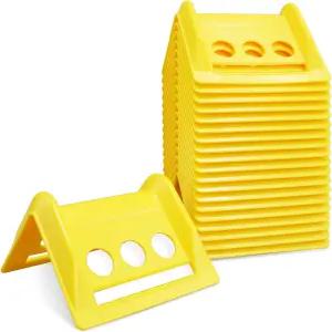 JOYOKYOPK 20팩 옐로우 4 화물용 플랫베드 코너 가장자리 보호대 트럭 트레일러 컨테이너용 스트랩