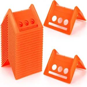 ZENFUN 20 화물 적재용 가장자리 보호대 플랫베드 모서리 타이다운 플라스틱 트럭 운송 주황색 포장