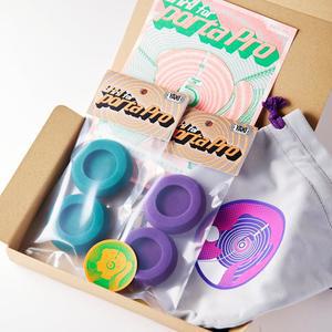 [미국배송] 코스 PORTAPRO 2페어+파우치용 YAXI 이어패드(그린+퍼플)+파우치)