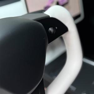 테슬라 모델 Y 2019 2024 요크 핸들 377mm 스티어링 휠 나파 가죽 열선