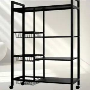 [SBD] 철제선반 바구니 거실장식장 4단 장식장 바구니장식장 철제 4단철제장식장