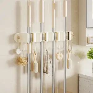 다용도 밀대 후크 벽행거 청소 도구/걸레/거치대/마대/걸이/걸이대/보관대/정리대/욕실/마포/밀걸레/밀대용