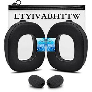 [미국배송] ASTRO A50 4세대 5세대 A50X 전용 쿨링 젤 교체 이어패드 LTYIVABHTW 제작 내구성 두께 및 방음 개선 마이크 폼 | 블랙
