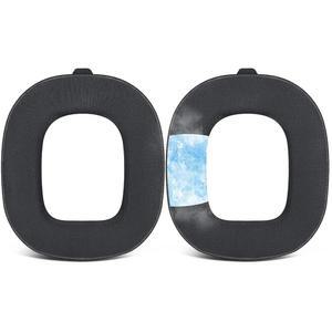 [미국배송] ASTRO A50X /A50 4세대 5세대 헤드셋용 SOULWIT 쿨링 젤 교체 이어패드(A50 3세대에 맞지 않음) 이어패드 쿠션과 스 실크 원단 - 블랙