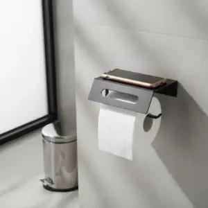 [SBD] 알루미늄 선반 세트 욕실 휴지걸이 다용도 블랙 스마트폰 거치대