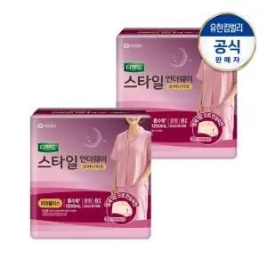 여성용 스타일 언더웨어 오버나이트 파워 안심흡수력 플러스 요실금 팬티형 성인기저귀 중형8PX2팩