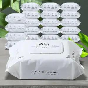 [에스에스_63]종이물티슈 유아물휴지 센스샤워 100매 20팩