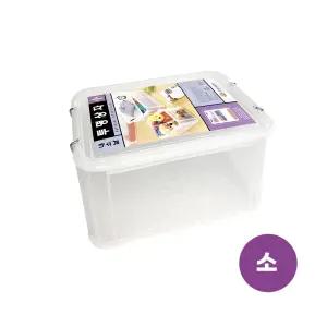 내쇼날 투명 수납박스(소형13L) 리빙박스 플라스틱 대용량 옷 정리함 보관함