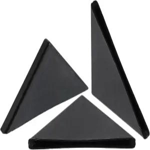 유리 거울 타일 블랙의 모서리 보호를 위한 uxcell 20Pcs 플라스틱 2x50mm 직각형 쿠션