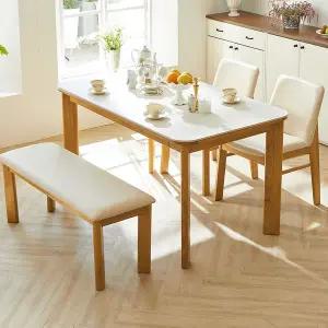 4인 세라믹식탁 2인벤치1P인조가죽의자 2P세트 MD5451