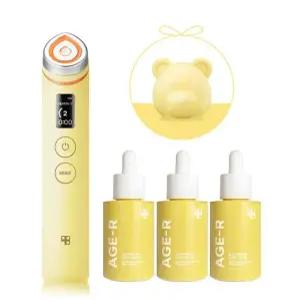 메디큐브 에이지알 부스터 프로 레몬+글루타치온 앰플 3개(옐로우)+곰돌이헤드1