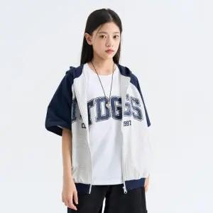 더데이걸 HC17 레글런 후드 반팔 집업 1 레글런 후드 점퍼  TGJM26301