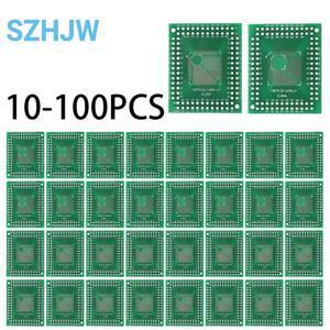 10-100PC LQFP32 44 80 DIP 어댑터 보드 SMD-IC 프로토 타이핑을위한 듀얼 인라인 PCB 브레이크 아웃