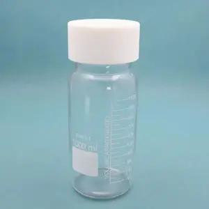 1000ml 유리 GL80 나사 시약 병 PTFE 캡 고온 산 및 알칼리에 강한 PTFE 캡