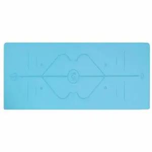 TBZ 논슬립 PU-고무 요가매트 183x68cm 5mm 스카이 홈짐