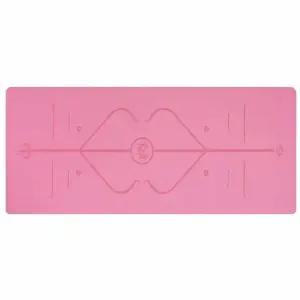 TBZ 논슬립 PU-고무 요가매트 183x68cm 5mm 핑크 홈짐
