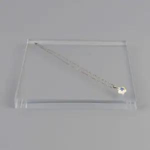 [SBD] 투명 케이크 디스플레이 악세사리 아크릴판 건담 사각 20cm 진열대 전시대