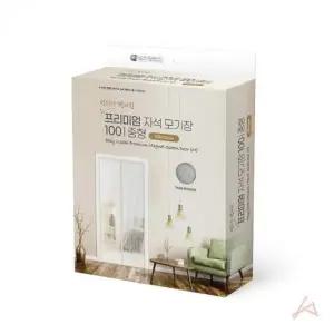 [SBD] 벌레망 입구방충망 현관방충망설치 출입문용 해충망 화이트 찍찍이모기장 모기장 자석 소