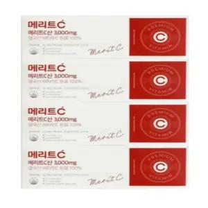 휴온즈 메리트 C산 비타민C 3000mg 3g 90포 4개