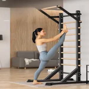 스탠드 필라테스 스트레칭 장착 장비 월바 철봉 러버우드 맞추다 무타공 홈트 키성장