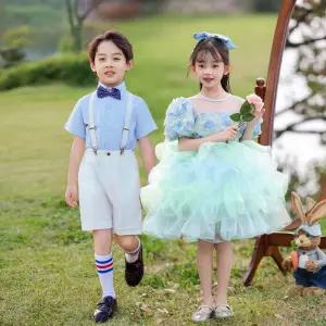 MONI 초등콩쿨드레스 공주패션 초등학생 원피스 왕자옷 화동 결혼식 잔치 촬영