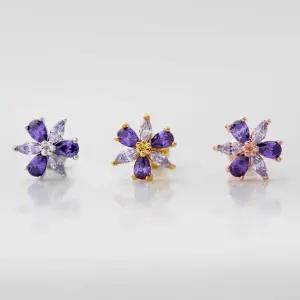 써지컬 핀 큐빅 피어싱 퍼플라워 3종 택1
