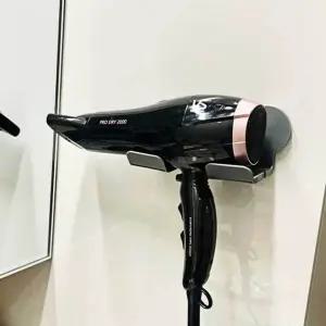 걸이 헤어 무타공 욕실 드라이기 거치대 그레이