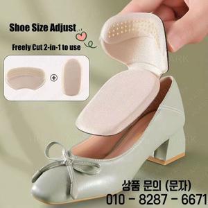 신발에 대한 6pcs 뒤꿈치 패드 너무 큰 크기 조정 스폰지 보호대 스티커 하이힐 통증 완화 삽입 깔창 여성