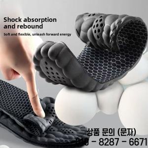 그래핀 통기성 땀 흡수 신발 깔창 충격 미끄럼 방지 부드러운 스포츠 항균 허니콤...