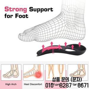 아치 서포트 기능성 워킹용 깔창 하프 패드 X/O형 다리 교정용 신발 뒷꿈치 커버 1.5 2cm 높이 조절 가능