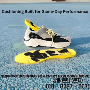 1쌍 PU 농구 깔창 고탄성 달리기 점핑 스포츠 신발 아치 지원