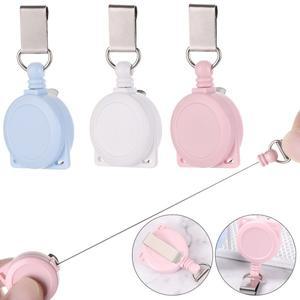 이름표 카드 서리로 덥은개폐식 학교 용품 풀 배지 홀더 클립 릴 끈 ID