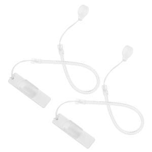 2Pcs 스타일러스 펜 끈개폐식 스프링 로프 분실 방지 홀더 고정 베이스 40cm