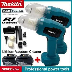 Makita 호환 강력한 흡입 미니 전기 진공 청소기 18V 배터리 용 7 개의 노즐이있는 무선 핸드 홈 클리너 송