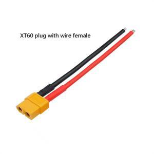 XT60 남성 여성용 호환 불릿 커넥터 플러그 실리콘 14 AWG 와이어 포함 RC 리포 배터리 쿼드콥터 멀티콥터