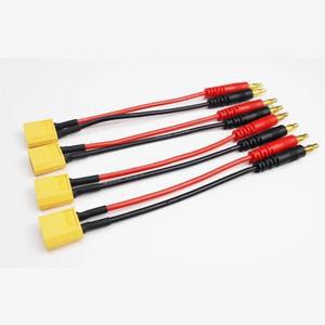6pcs / 15CM XT60 플러그 충전 리드 4.0mm 바나나 케이블 Lipo 배터리 부품 용 호환 실리콘 와이어 16AWG