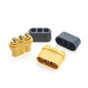 MR60-M/F 플러그 3 코어 커넥터 T 인터페이스 커넥터RC 모델용 호환 3.5mm 보호 커버 카바 포함