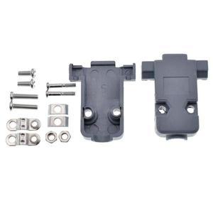 DB9 D-sub 커넥터 플러그 RS232 COM 9 핀 잭 소켓 어댑터 암 수 플라스틱 케이스